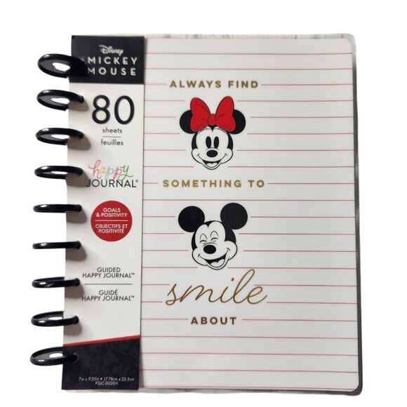 The Happy Planner Disney Minnie Mickey Mouse Goals and Positivity Guided Journal - Picture 1 of 9